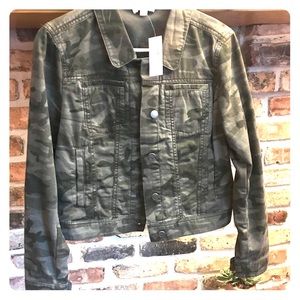 LOFT Camo Denim Jacket